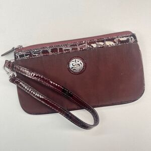 Brighton Cherry Cola Clutch Wallet Bag Purse Classic Capsule‎ Zip Pockets